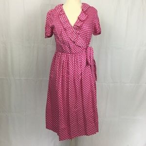 J. Crew Fontana Pink Silk Dress Sz 4